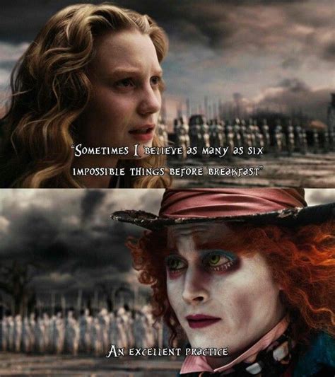 quotes of alice in wonderland|alice in wonderland impossible quote.